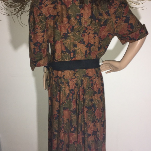 Vintage Stuart Alan Classic belted Dress Size 14 - Picture 4 of 8